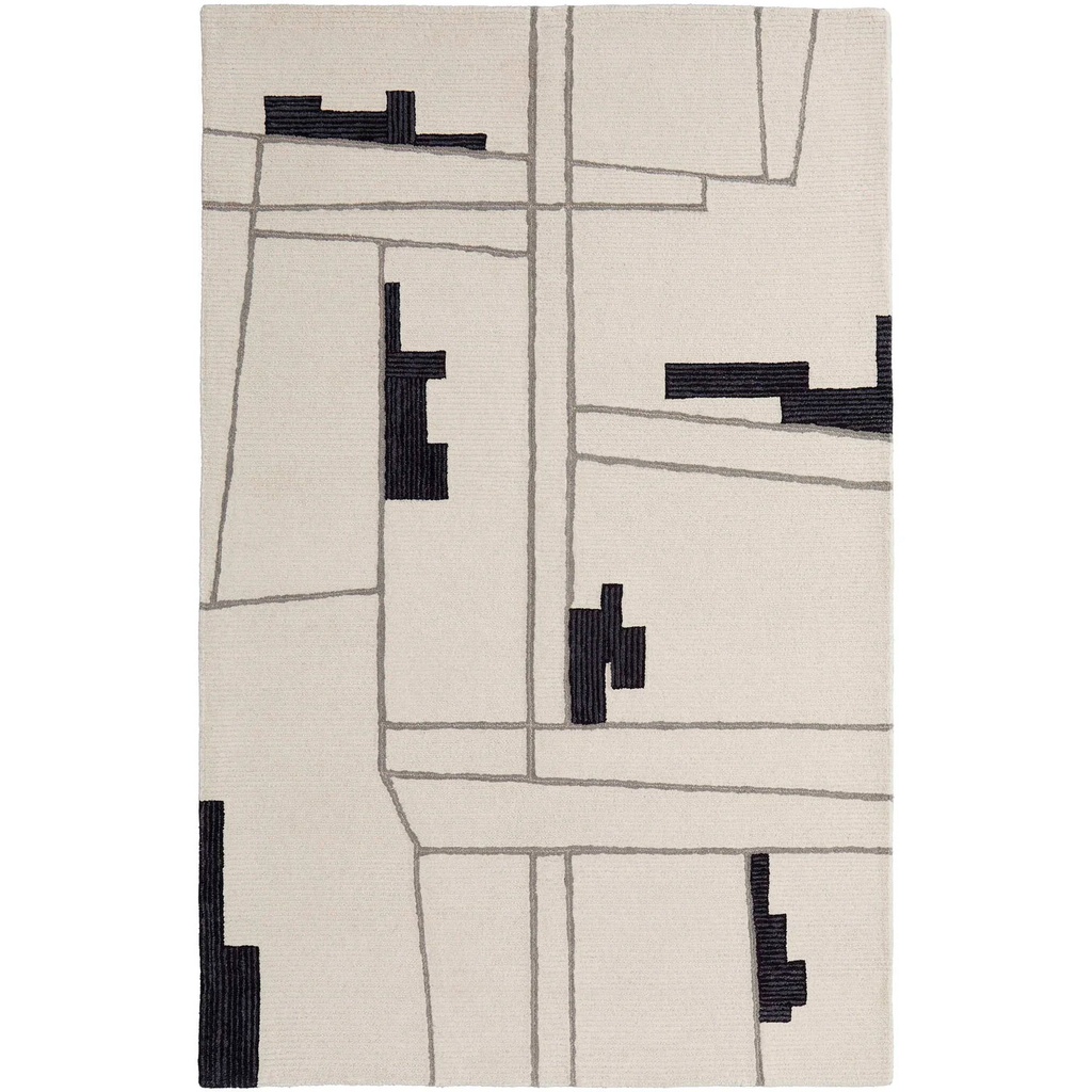 Alfombra (2.44X3.05)M Color Ivory/ Negro Maguire