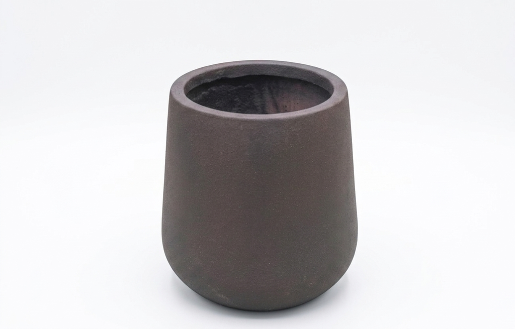 Maceta Fibra De Barro Redondo Pequena 30X30X30Cm P11 Dark Rust