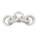 Figura Cadena De Marmol Blanca 

