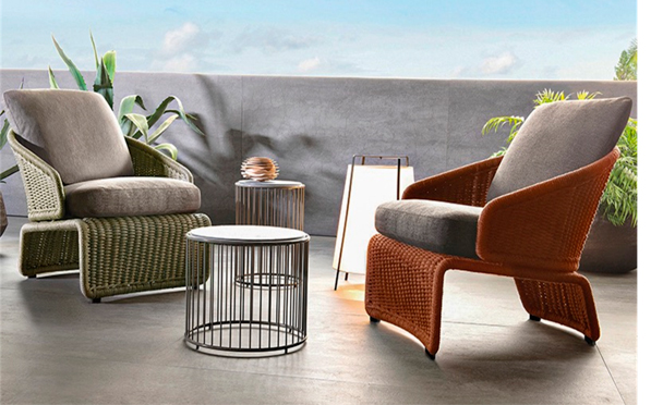 Juego Sofa Ext. 1+1+3 Khaki (1S=80x75x78 3S=185X75X78Cm)+Mesa Cafe D80Cm