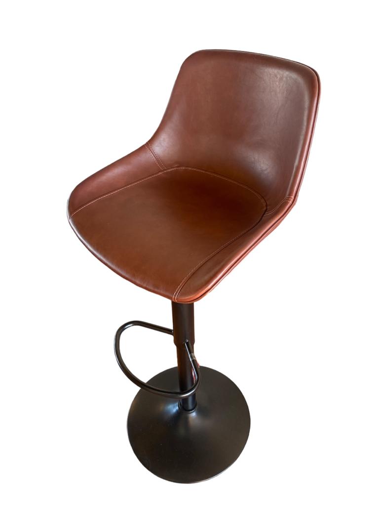 Taburete Ajustable Cuero Sintetico Metal Vino Map/3 Cm