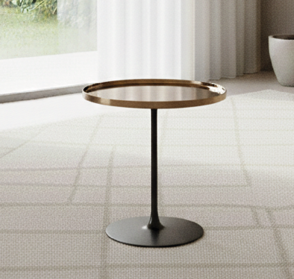 Mesa Redonda Metal Cafe D45X55Cm (2 Partes)