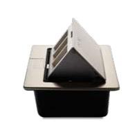 Toma Para Piso Metal Plata Veto S/Tacos