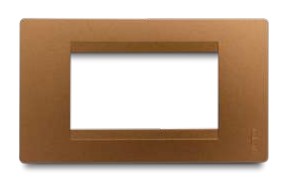 Placa Toma Stilo Cobre. Premium