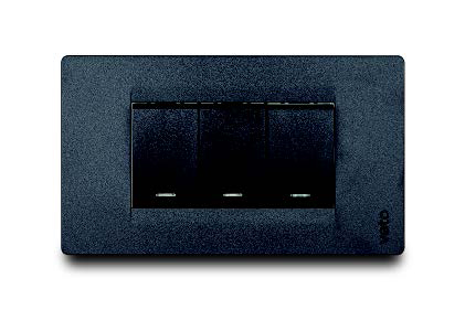 Interruptor Triple Negro Premium