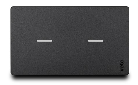 Interruptor Inteligente Doble Wifi Negro Premium