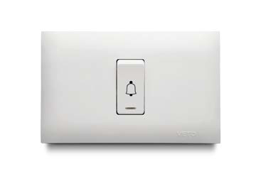 Pulsante Timbre C/Luz Blanco Veto Vive