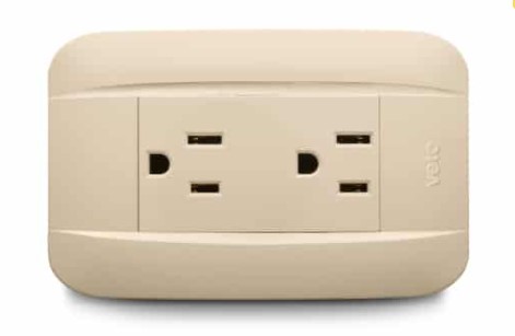 Toma Doble Polarizado Marfil Veto Vive