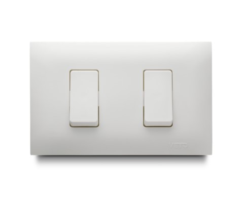 Conmutador Doble No Neon Veto Basic Bl