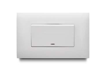 Interruptor Simple Balancin Ancho Blanco Veto Vive