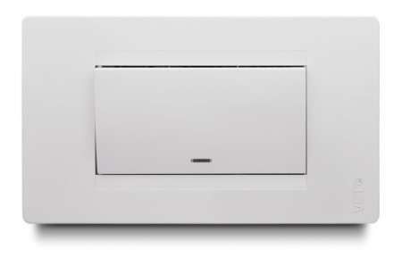 Conmutador Simple Balancin Ancho Blanco Veto Vive