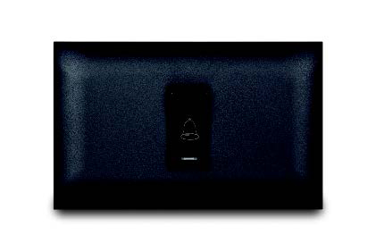 Pulsante Timbre C/Luz Negro Veto Vive