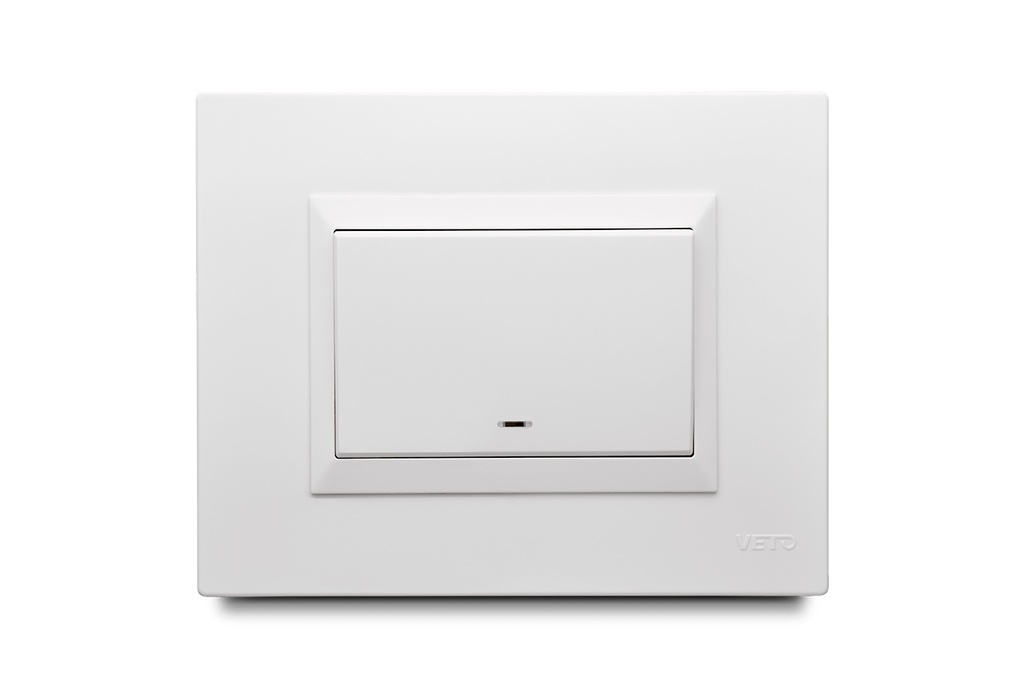 Interruptor Simple Preensamblado Bl Veto Plura