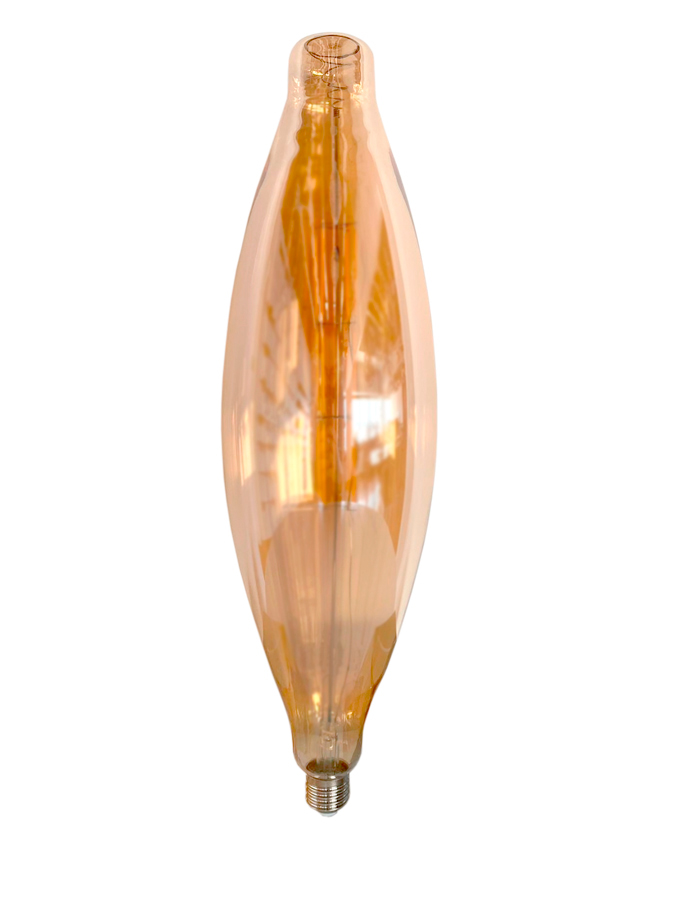 Foco Led Grande Alargado Ambar Ancho 11Cm L 40Cm E27 8W 85-265V