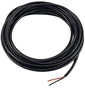 Cable P/Extension Lamp. Negro 2x0.75mm