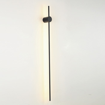 Aplique Pared Led Vertical Negro 12W 3K (700X70X110Mm)