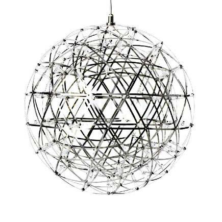 Lamp. Colg. Moderna Ch Led Globo 3K 80Cm 162L