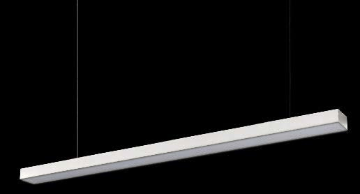 Lamp. Colg. Led Alum. 36W 4K 121X7.5Cm C/Cables Blanca