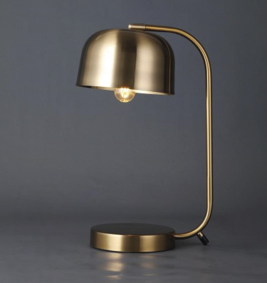 Lamp. Mesa 1L E27 Dorado Metal (270X200X430Mm)