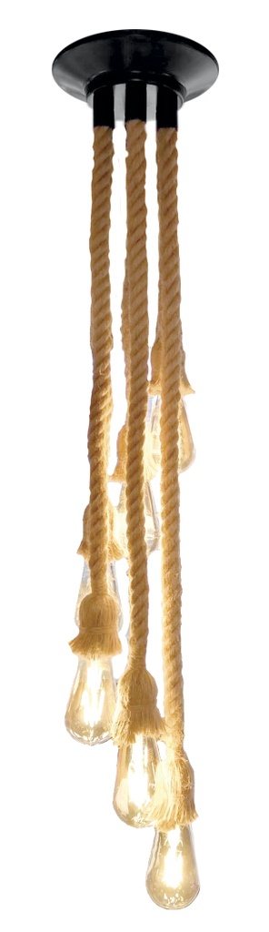 Lamp. Colg. 6L E27 Sogas Diferentes Medidas (D22Mm