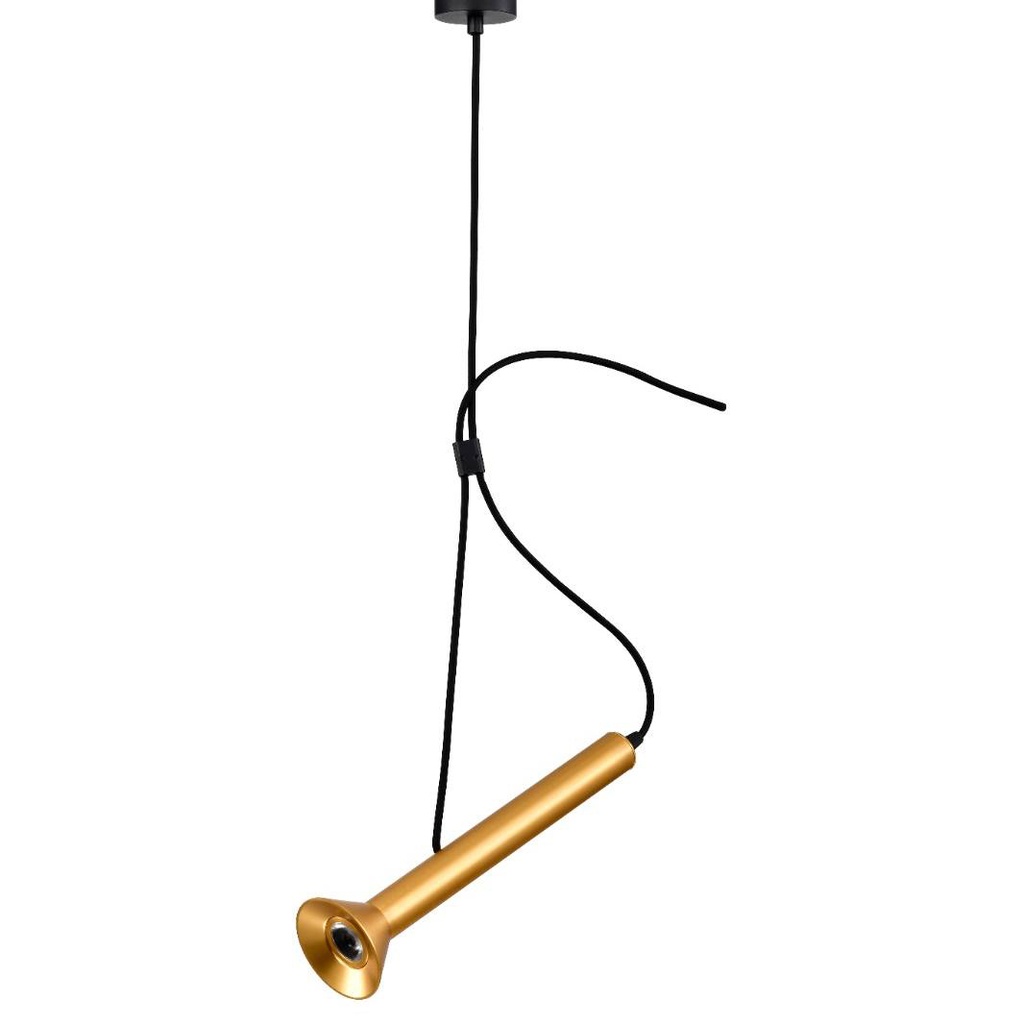 Lamp. Colg. Led 7W 300X1500Mm Al 90-260Vac 50/60Hz Dorado 3K