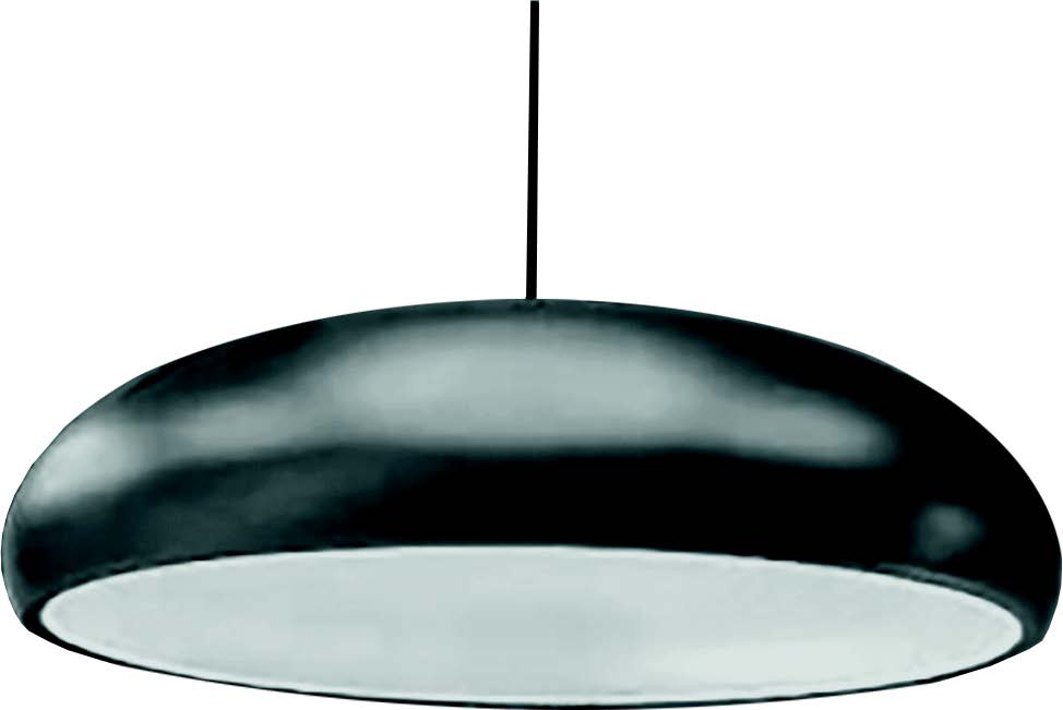 Lamp. Colg. 3L E27 Alum. Red T/Plaf53X15Cm Gris+Blanco