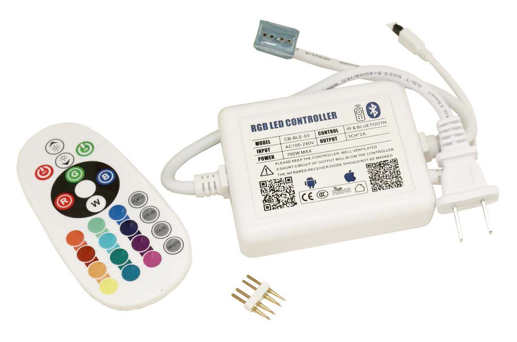 Control P/Cinta T/Manguera Rgb C/Bluetooth Music