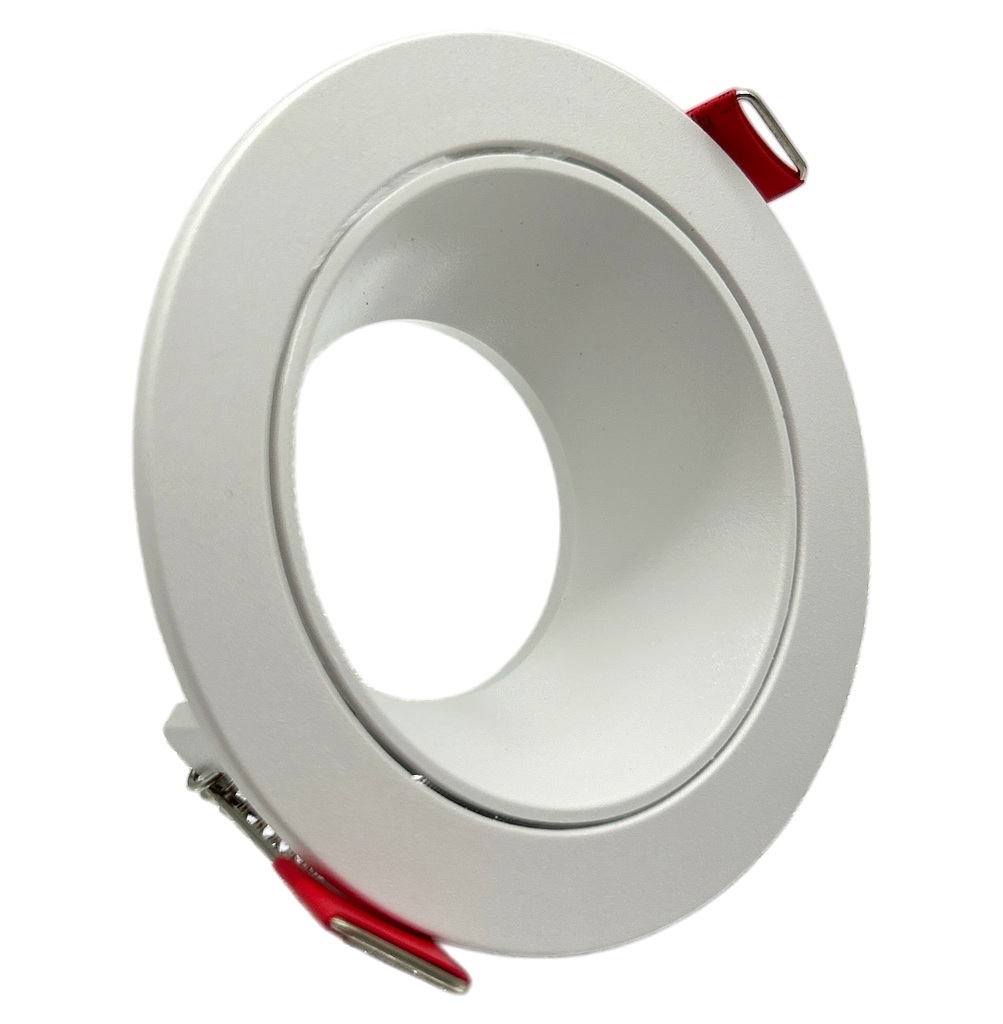 O.B Prof. Gu10 Mov. Red. Plastico Blanco (D85x30)mm