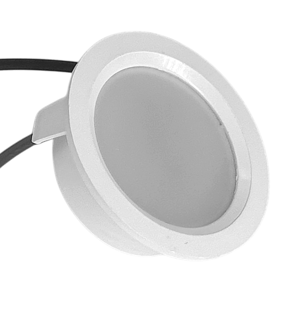 O. Dragon Led Red. Plastico Blanco 2W 3K (D44X15Mm)