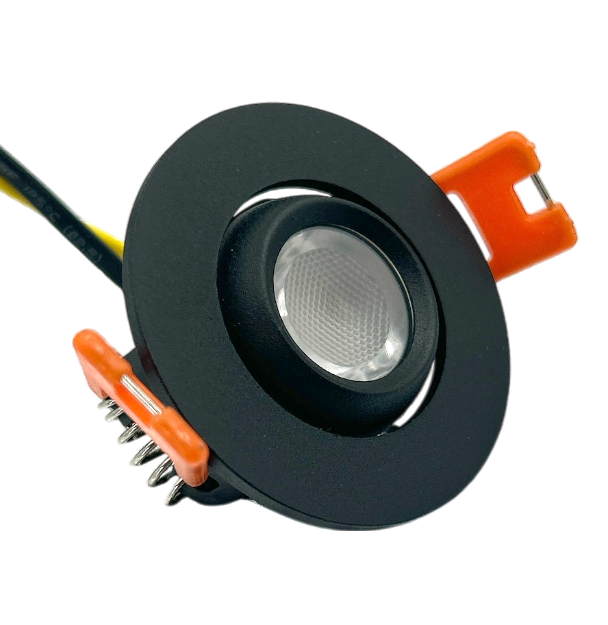 O. Dragon Led Red. Alum. Negro 3w 3k 3000lm (110-13-)v (D55X27)mm Ip20