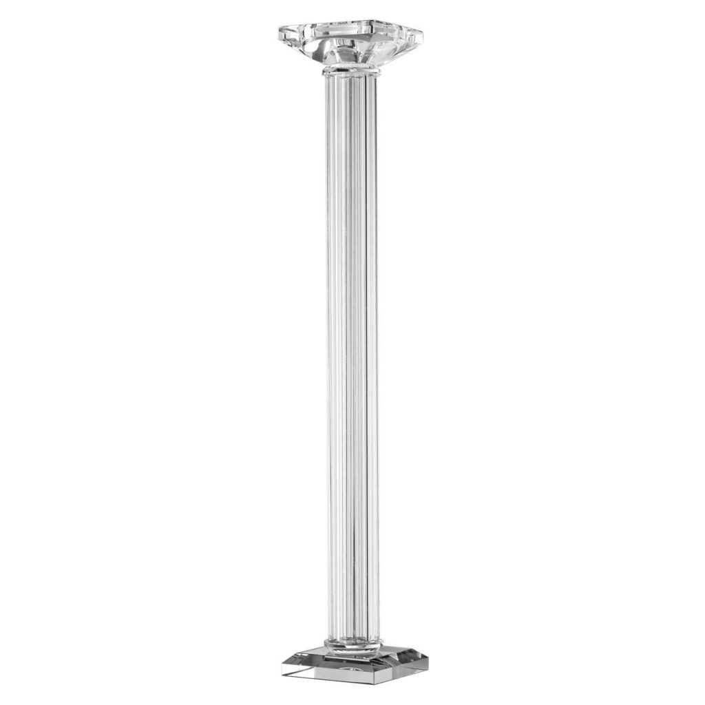 CANDELABRO DE CRISTAL TIPO COLUMNA GRANDE