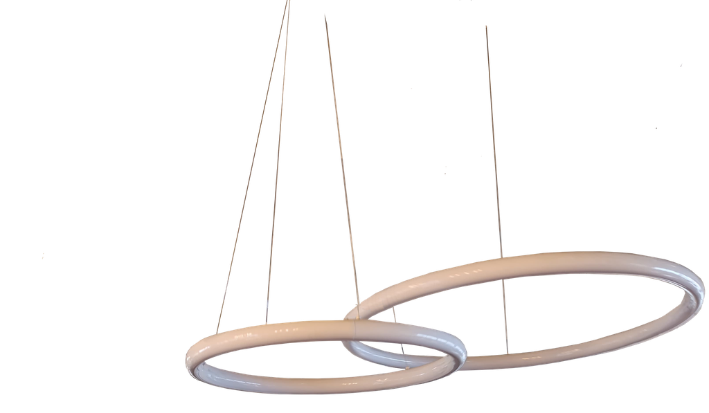LAMP. COLG. 1L ANILLO LUZ T/NEON SILICON 3K (D600MM)