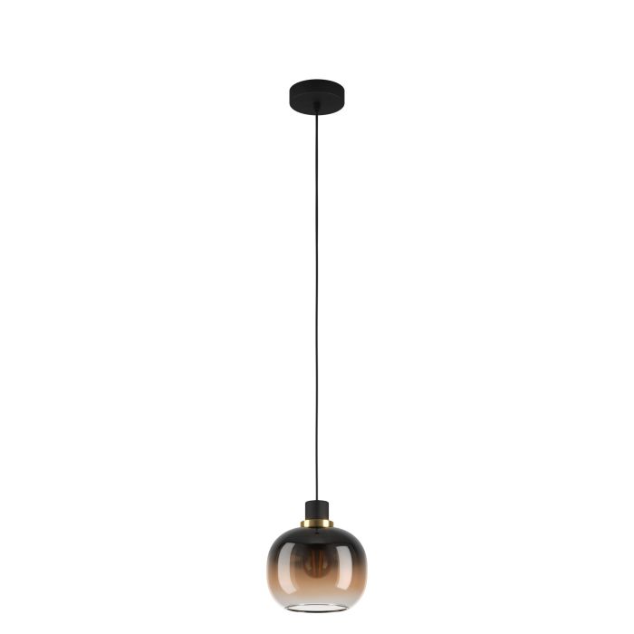 LAMP. COLG. 1L E27 OILELLA VIDRIO CAFE (1100X190MM)