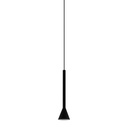 LAMP. COLG. 1L GU10 TB P/RIEL CONICA ALUMINIO NEGRO (1100X85MM)