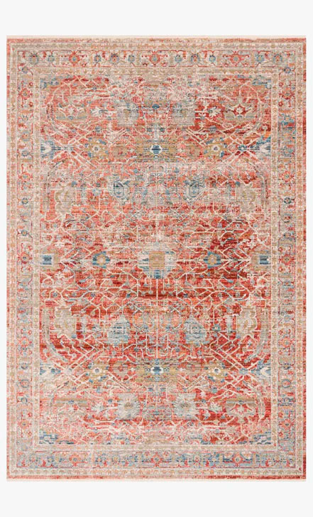 ALFOMBRA CLAIRE (1.60X2.36)M ROJO/MARFIL