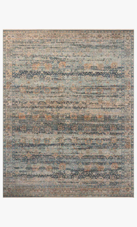 ALFOMBRA HERITAGE (1.21X2.43)M AZUL/CAFE