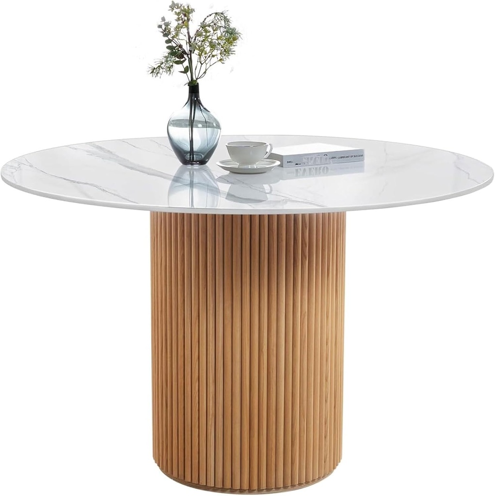 Mesa Redonda Madera Fresno (D90xH75)cm