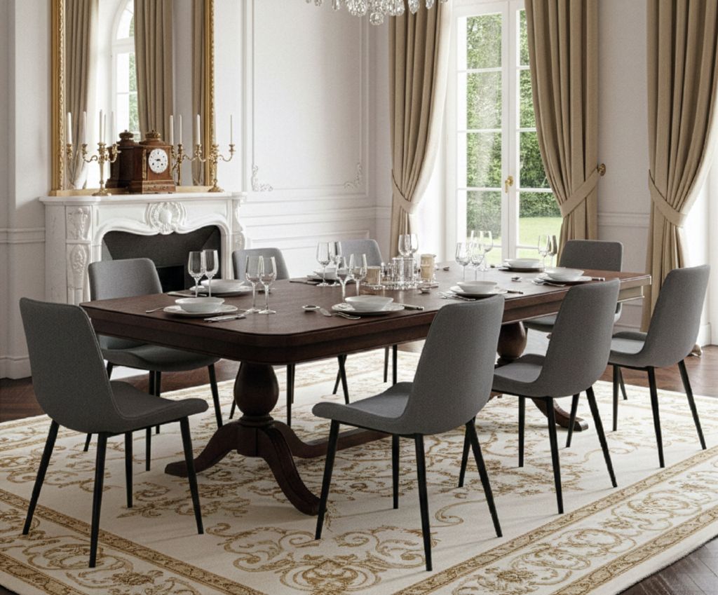 Silla Gris+Patas Metal (59x51x84)cm