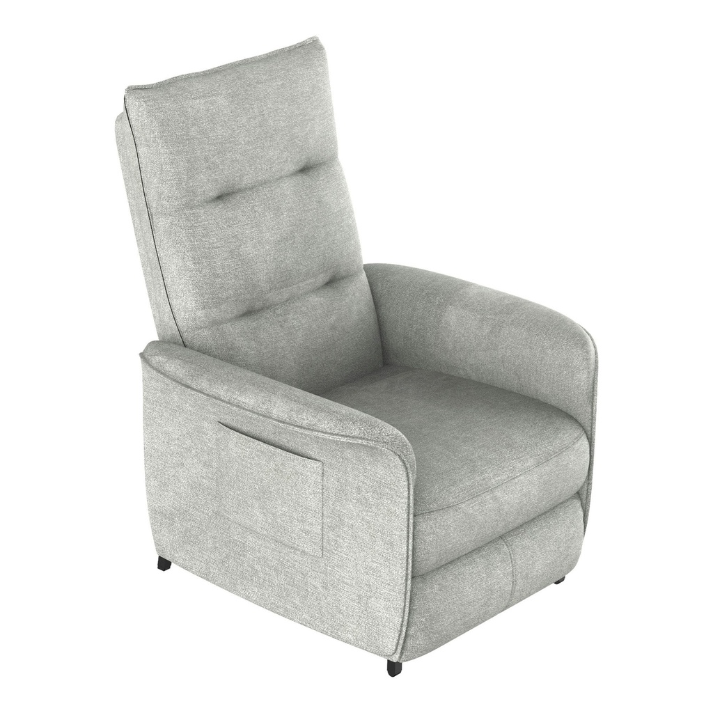 Sillon Reclinable Tela c/Motor Beige (masaje) (82x105)cm