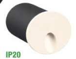 Spot Pared/Grada Led. Red. Emp. Alum. Blanco 2w 3k (85-265)v (D45xL60)mm Ip20