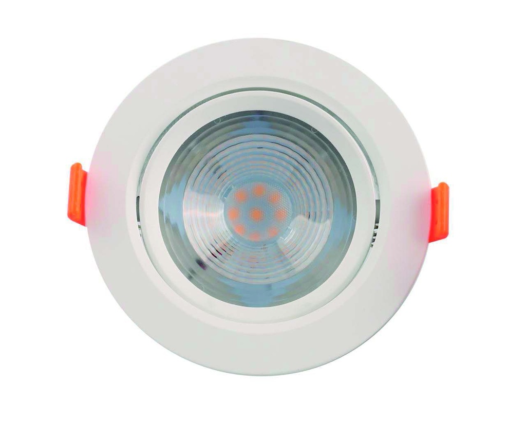 O.B. Led Movil Red. Negro 5w 6k 100-240Vac 400lm (D90x42)mm