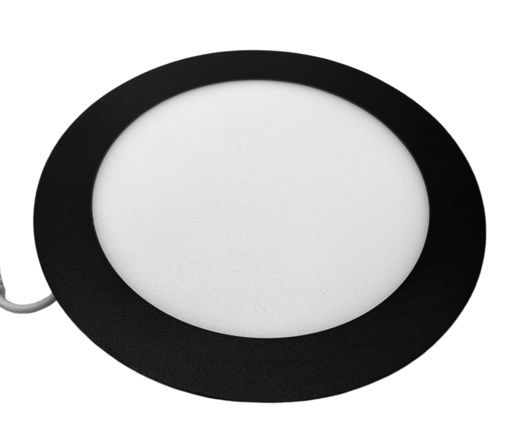 Panel Led Emp. Red. Negro 12W 6K 65-70lm (100-240)v (D171X19)mm Ip20