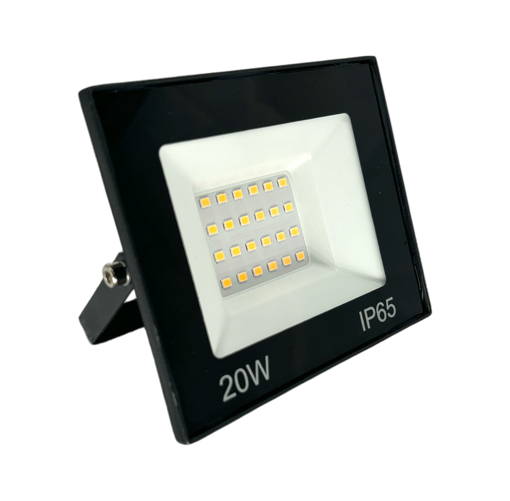 Reflector Plano Negro 20w 3k 100-265v (105x90)mm