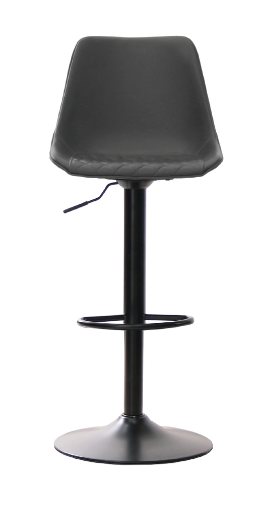 Taburete Ajustable Cuero Sintetico Metal Negro Map/7 cm