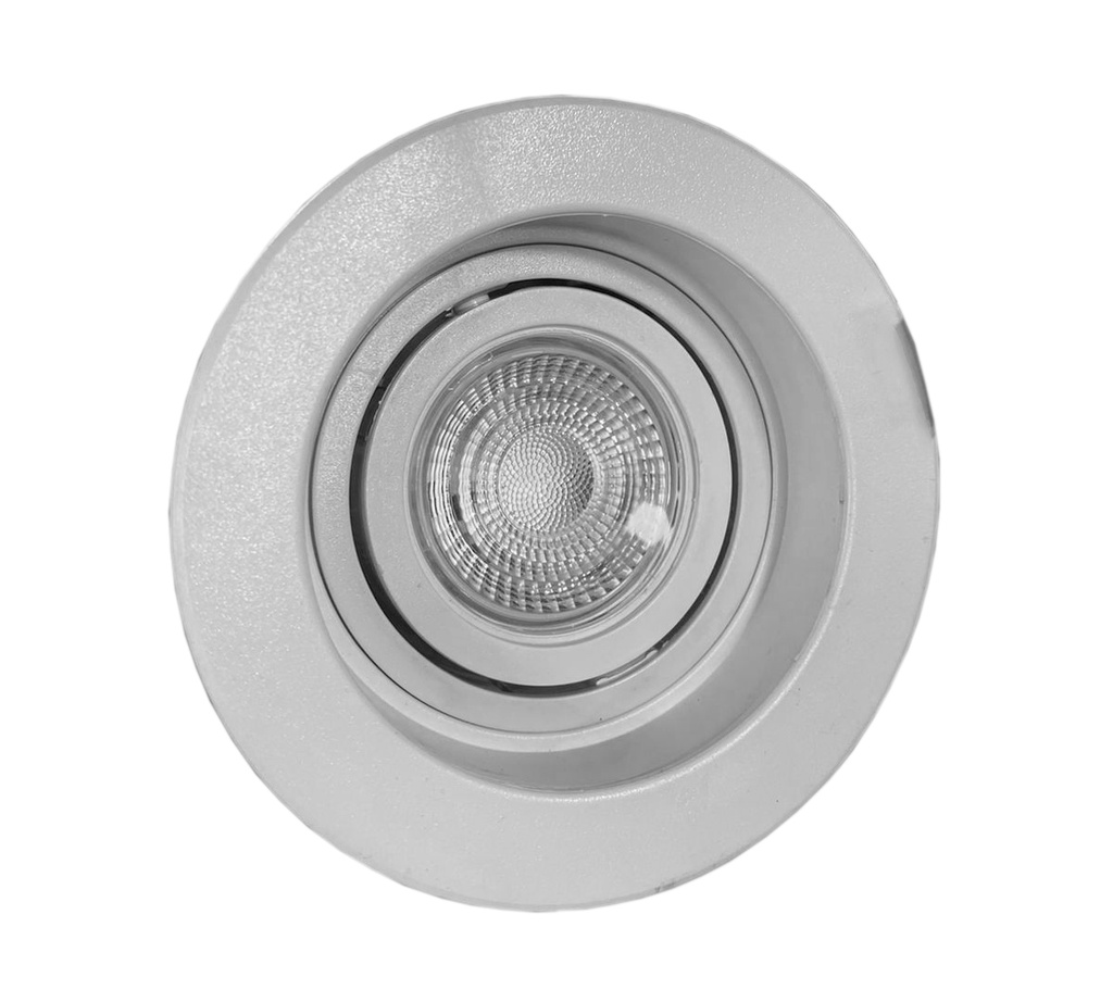 O.B. Gu10 Movil Red. Plastico Blanco (D100Mm)