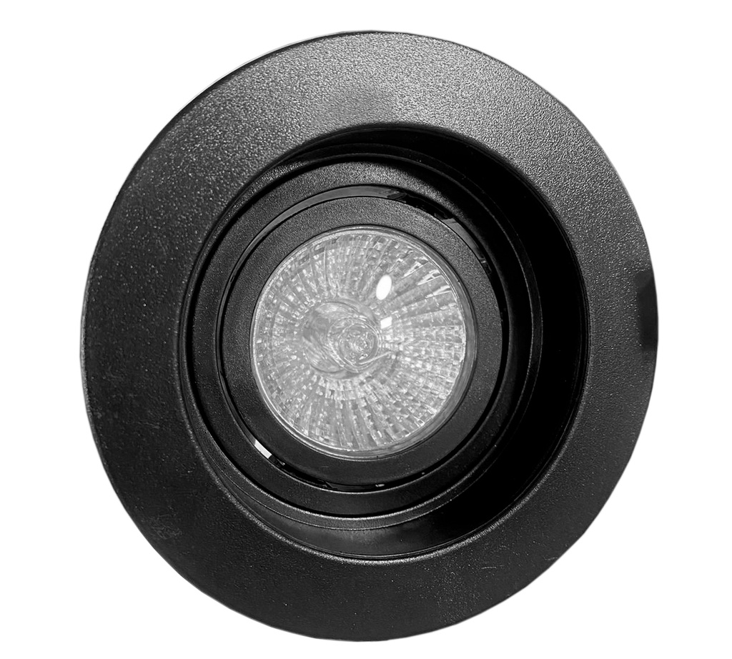 O.B. Gu10 Movil Red. Plastico Negro (D100mm)