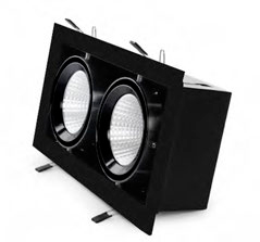 O.B. Kardan Emp. 2L E27 Par30 Aluminio Negro (340X170X190Mm)