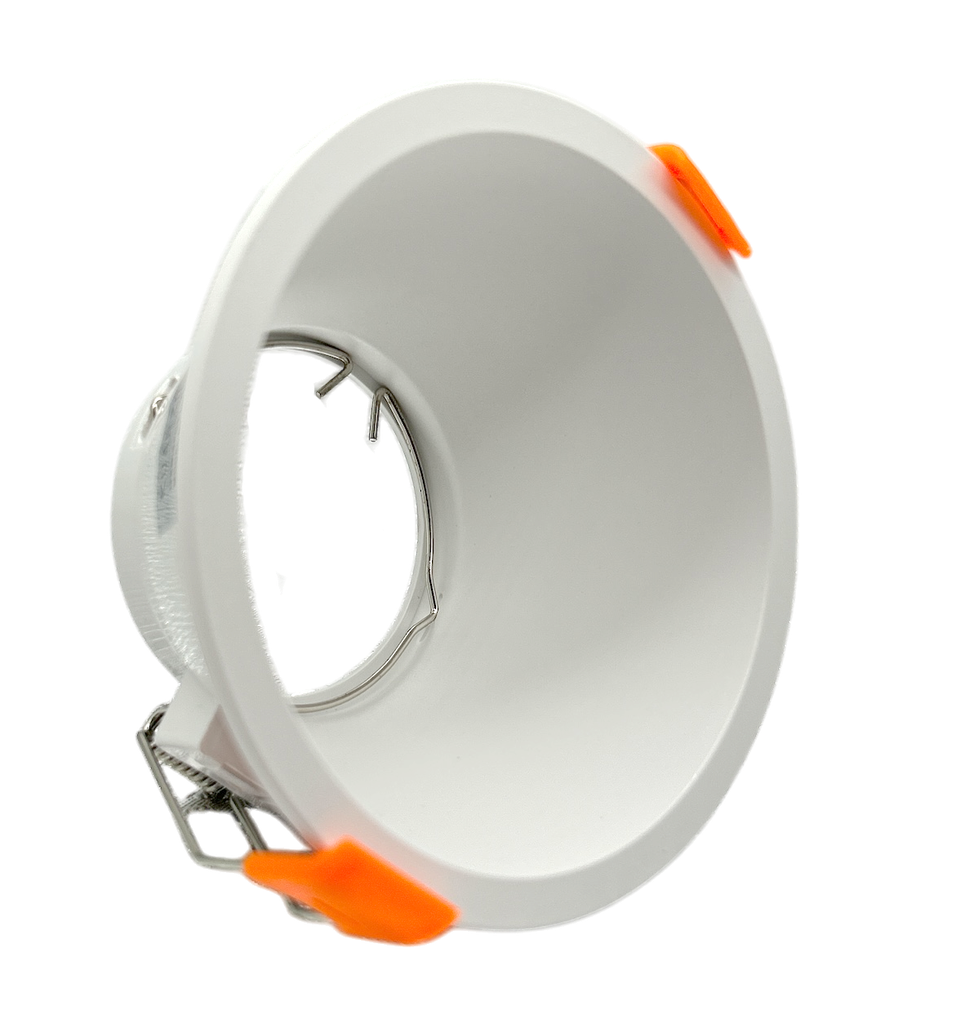 O.B. Prof. Gu10 Fijo Red. Plastico Blanco (93x55)mm Ip20
