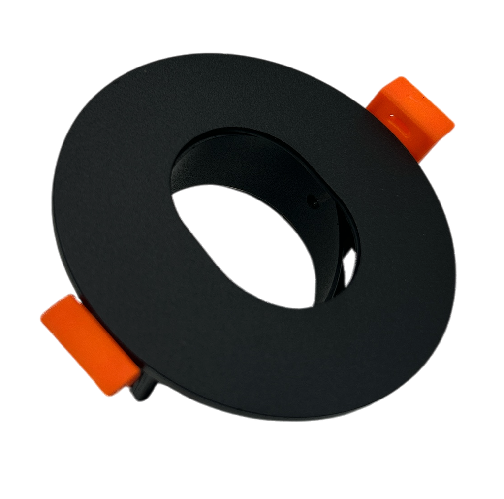 O.b. GU10 Emp. Movil Red. Pinhole "U" Alum. Negro (D88xP75)mm