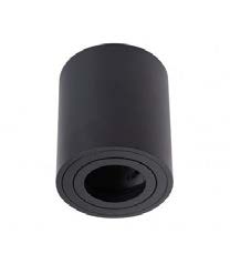 O.B. Sobr. Gu10 Red. Aluminio Negro (D80x80)mm